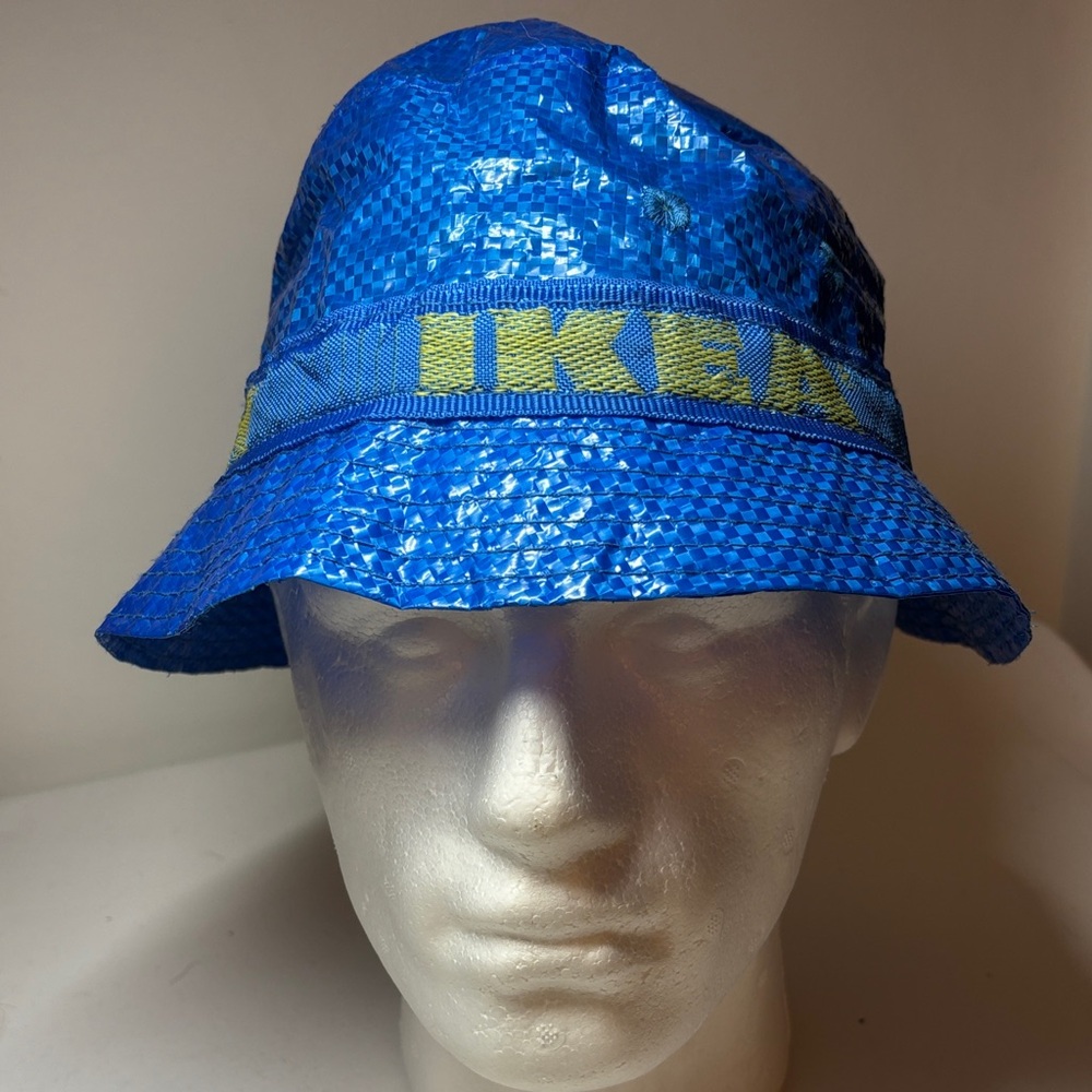 IKEA iconic Blue Bag Poly Bucket Hat One Size